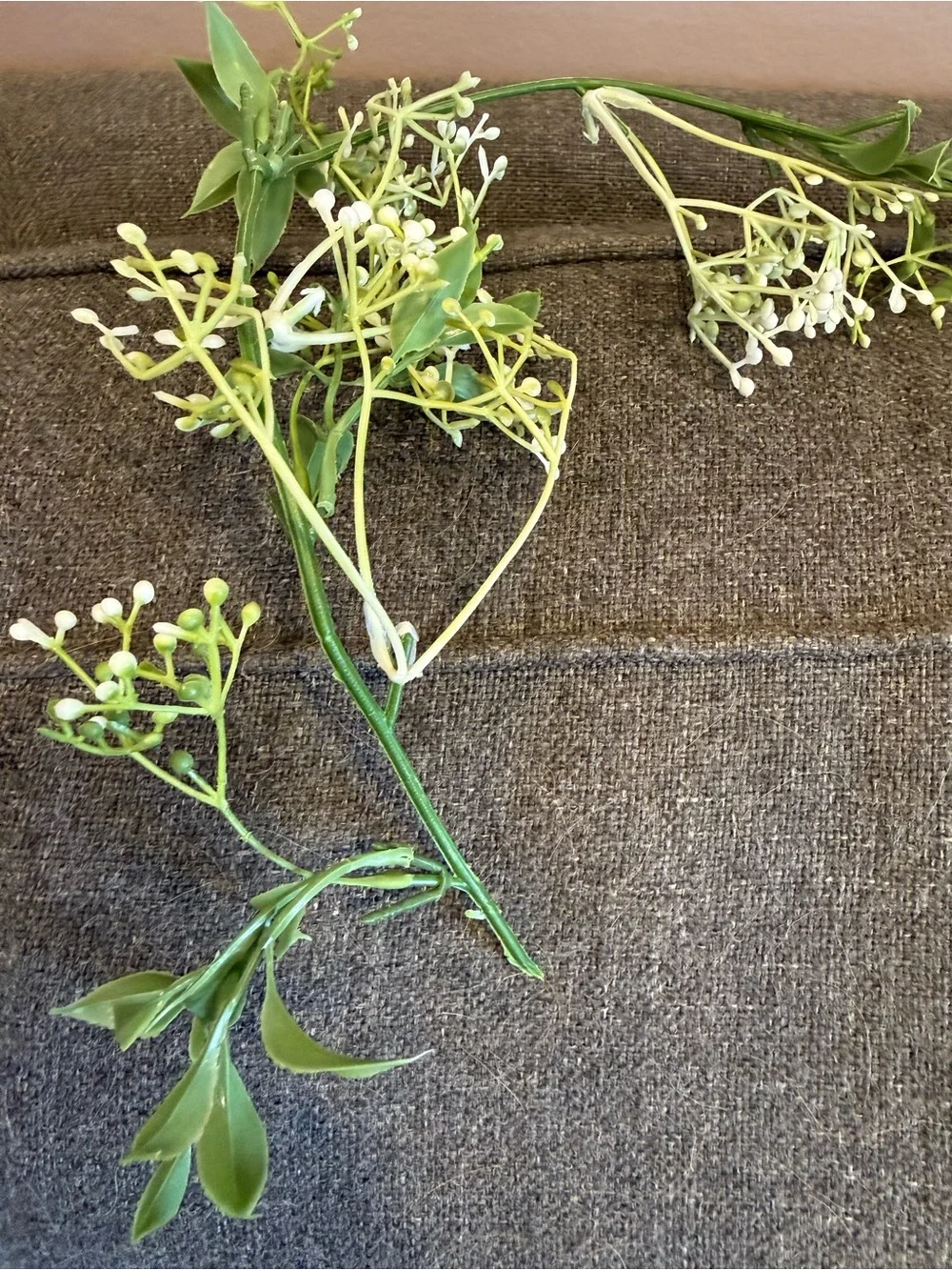 Artificial greenery and baby’s breath